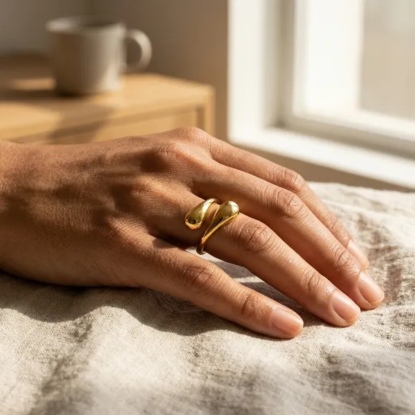 Gold_Stainless_Steel_Wave_Open_Band_Ring_For_Women