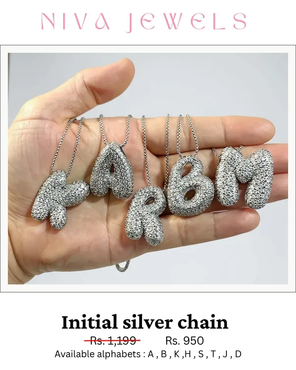 Silver_Electroplated_Initial_Pendant_Necklace_For_Women
