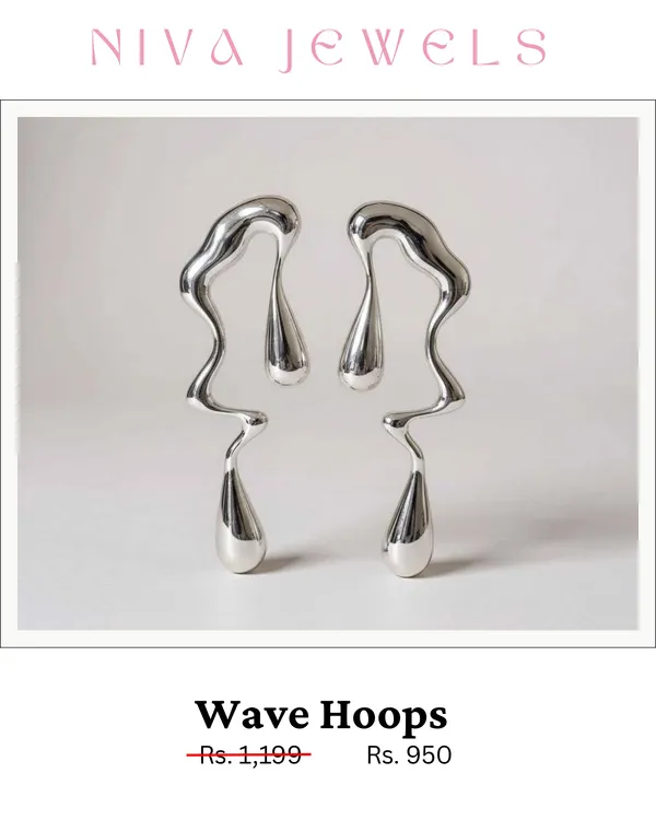 Silver_Stainless_Steel_Wave_Hoop_Earrings_For_Women