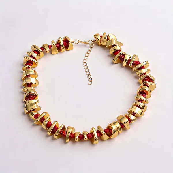 Gold_Electroplated_Chunky_Beaded_Necklace_For_Women