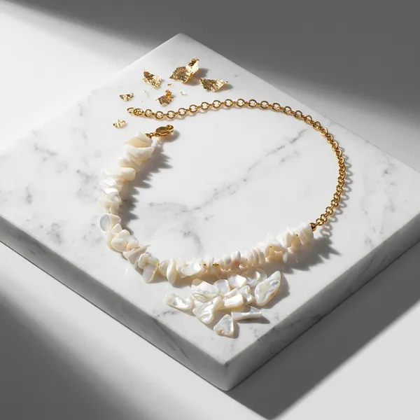 Gold_White_Electroplated_Pearl_Bead_Chain_Necklace_For_Women