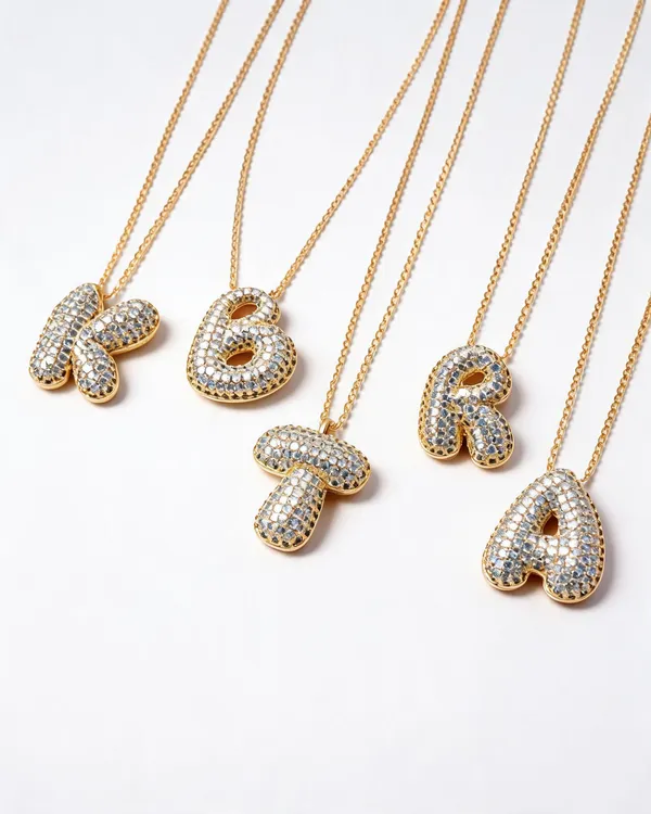 Silver_Stainless_Steel_Stone_Initial_Pendant_Necklace_For_Women