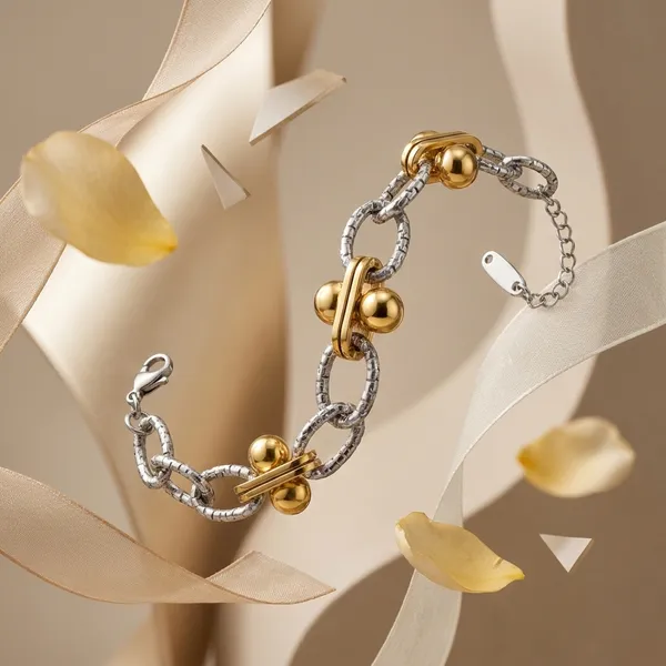Gold_Silver_Stainless_Steel_Oval_Link_Bracelet_For_Women