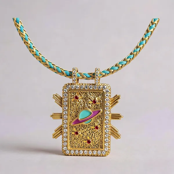 Gold_Electroplated_Space_Motif_Pendant_Necklace_For_Women