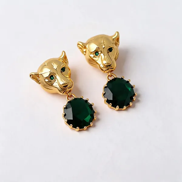 Gold_Stainless_Steel_Jaguar_Green_Stone_Drop_Earrings