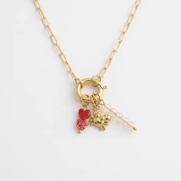 Gold_Stainless_Steel_Trinity_Charm_Necklace_For_Women