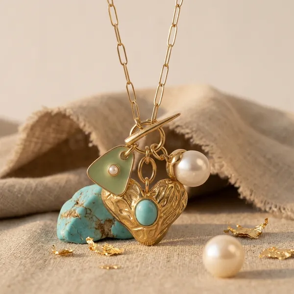 Gold_Electroplated_Heart_Charm_Pendant_Necklace_For_Women