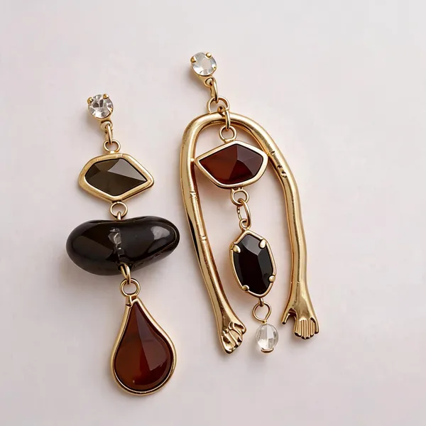 Gold_Metal_Abstract_Geometric_Hoop_Earrings_For_Women_Pack_Of_2