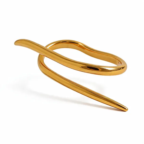 Gold_Stainless_Steel_Double_Intertwined_Ring_For_Women