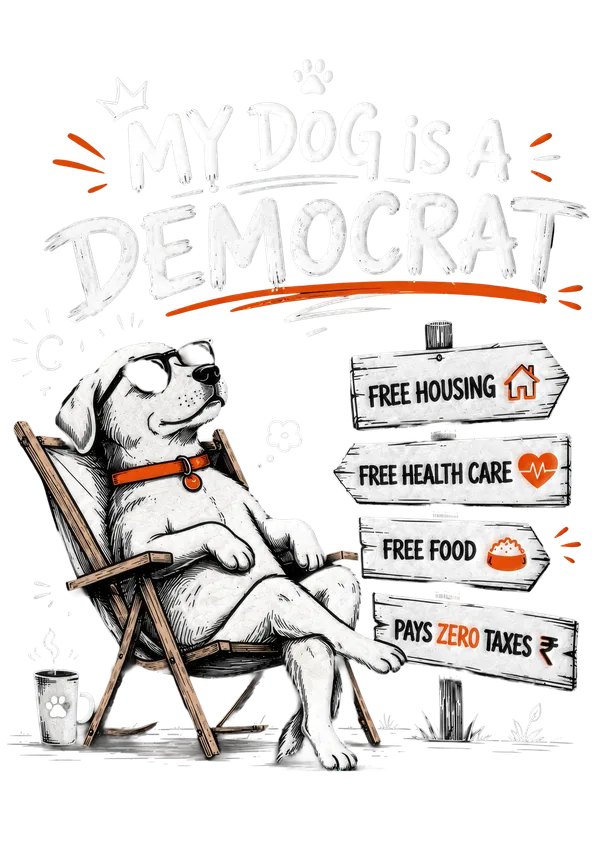 My_Dog_Is_A_Democrat_Graphic_Wall_Poster