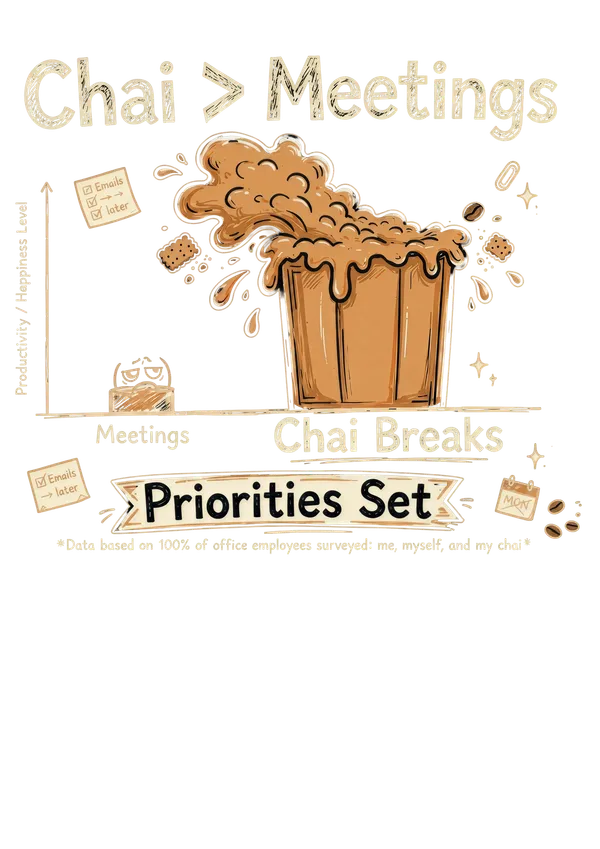 Chat_Over_Meetings_Priorities_Set_Motivational_Poster