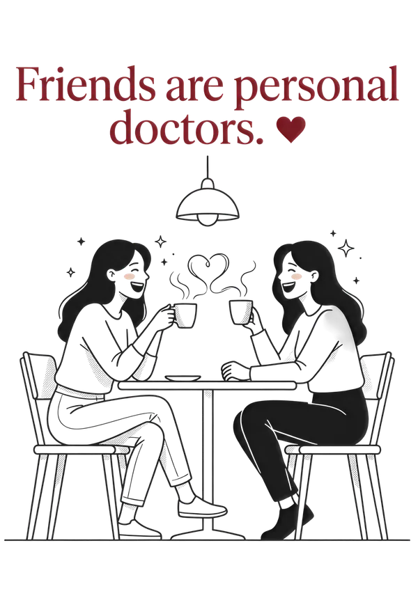 Friends_Are_Personal_Doctors_Wall_Art