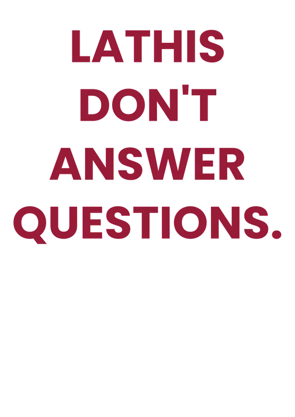 Lathis_Don't_Answer_Questions_Wall_Poster