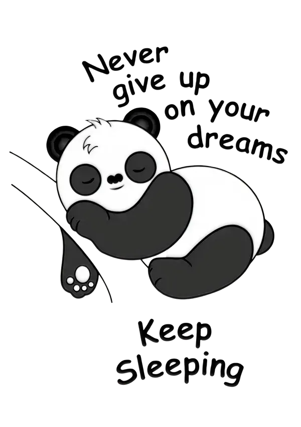 Panda_Sleeping_Quote_Decorative_Wall_Art