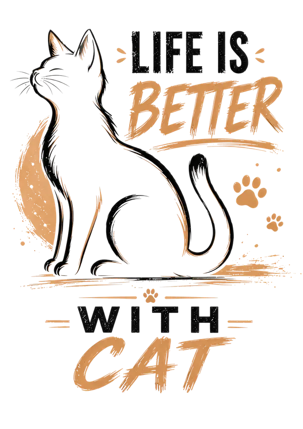 Life_Is_Better_With_Cat_Cat_Wall_Art