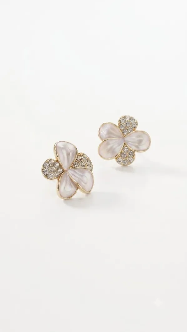DealAddaa_White_Mother_of_Pearl_Floral_Stud_Earrings_for_Women_&_Girls_|_Crystal_Flower_Gold_Plated_Earrings_|_Premium_Party_Wear