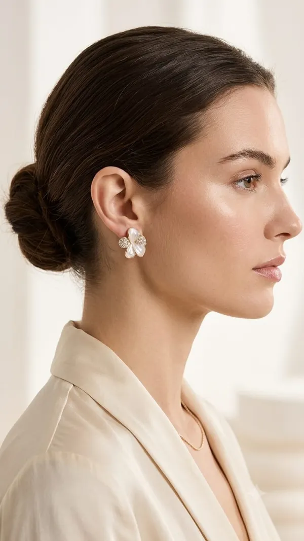 DealAddaa_White_Mother_of_Pearl_Floral_Stud_Earrings_for_Women_&_Girls_|_Crystal_Flower_Gold_Plated_Earrings_|_Premium_Party_Wear