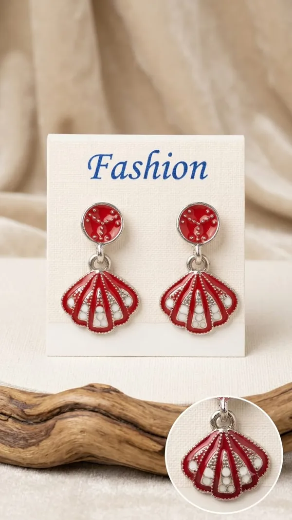 DealAddaa_Gold_Plated_Red_Enamel_Petal_Drop_Earrings_for_Women_&_Girls_|_Lightweight_Designer_Dangle_Earrings_|_Party,_Casual_&_Festive_Wear