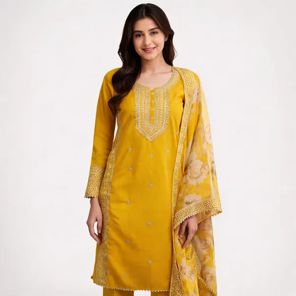Silk_Festive_Floral_Printed_Yellow_Suit_Material