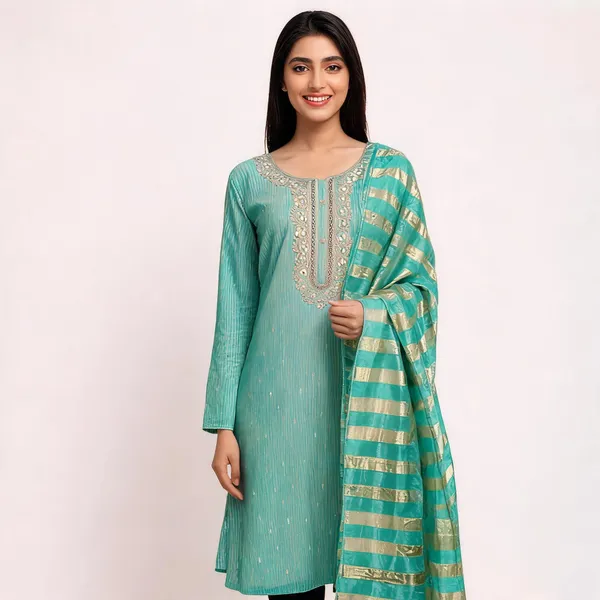 Cotton_Ethnic_Solid_Green_Unstitched_Suit_Material