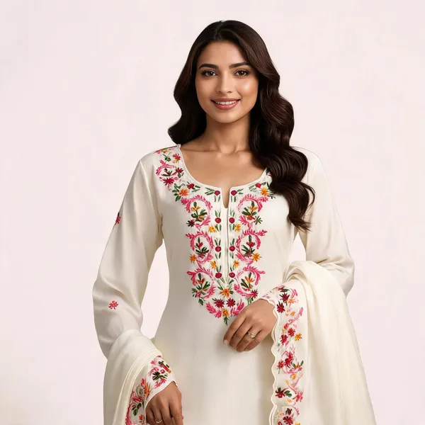 White_Chanderi_Printed_Unstitched_Suit_Material_For_Women