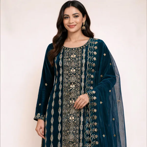Silk_Festive_Printed_Blue_Suit_Material
