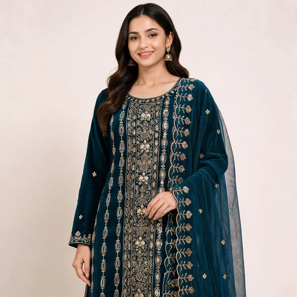 Silk_Festive_Printed_Blue_Suit_Material