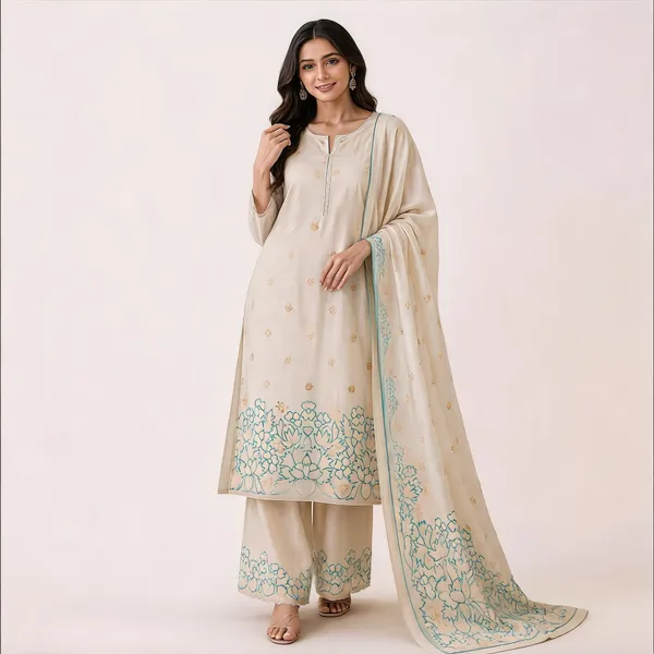 White_Linen_Embroidered_Unstitched_Salwar_Suit_Material_For_Women