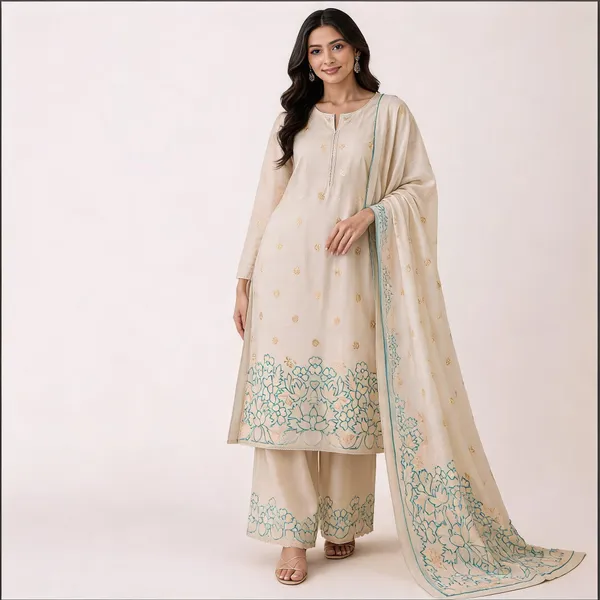 White_Linen_Embroidered_Unstitched_Salwar_Suit_Material_For_Women