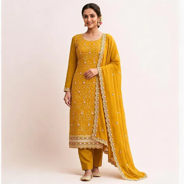 Silk_Festive_Floral_Embroidered_Yellow_Suit_Material