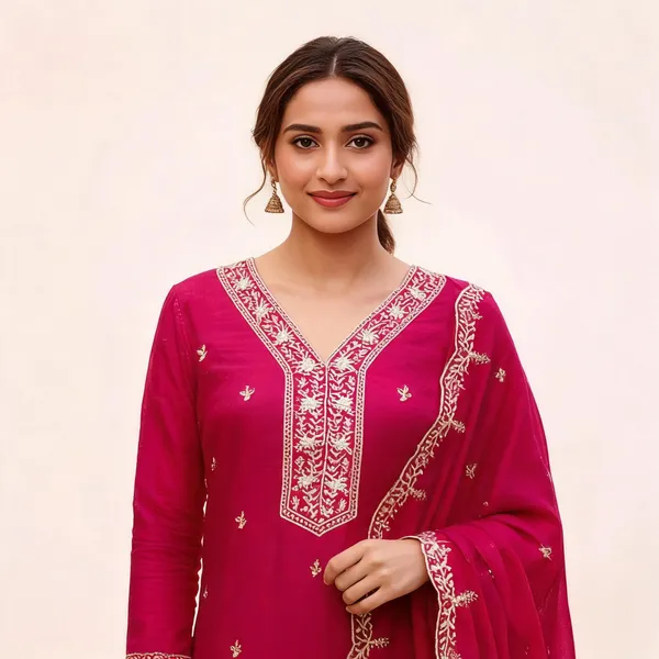 Silk_Festive_Embroidered_Red_Suit_Material