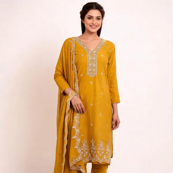 Silk_Festive_Embroidered_Yellow_Suit_Material