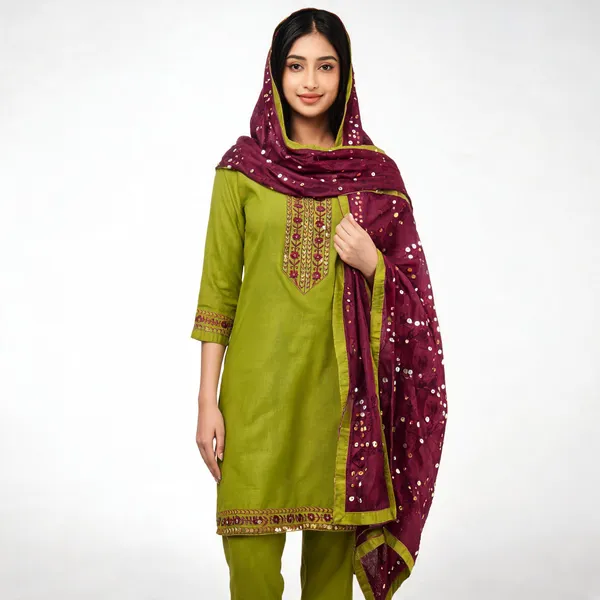 Silk_Festive_Embroidered_Olive_Green_Suit_Material