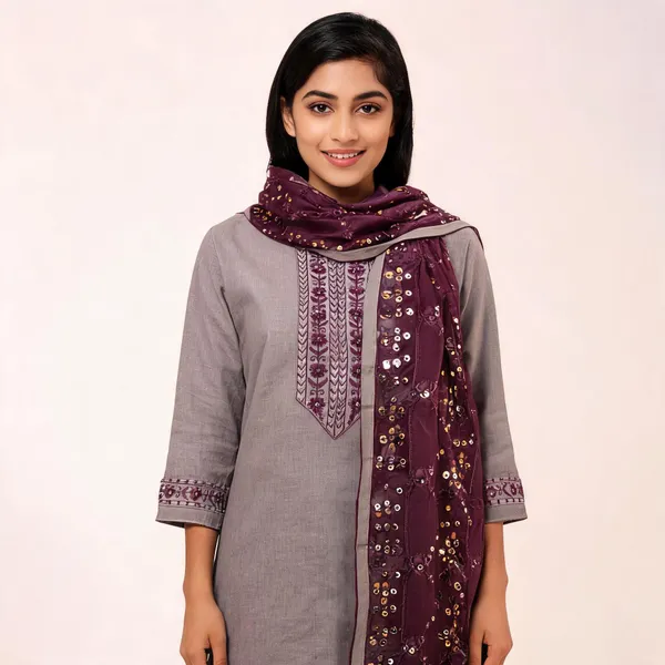 Wine_Purple_Silk_Embroidered_Foil_Print_Unstitched_Suit_Material_For_Women