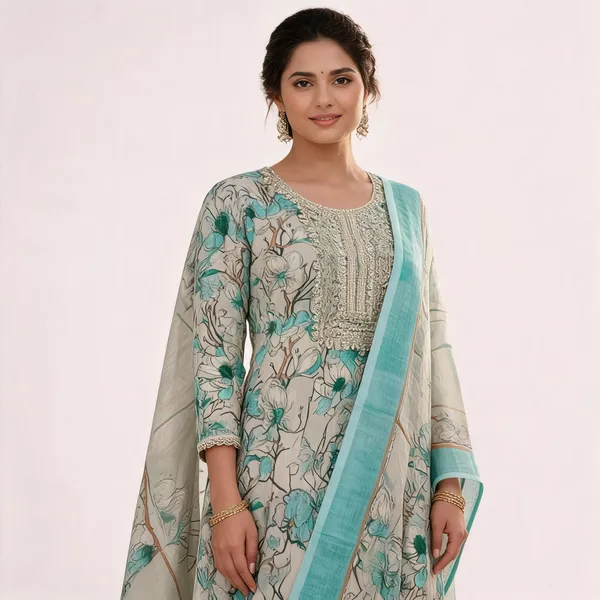 Blue_Silk_Floral_Embroidered_Unstitched_Suit_Material_For_Women