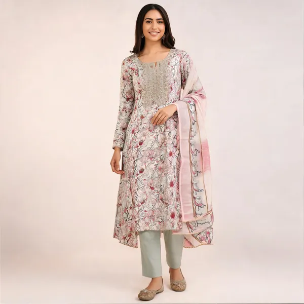 Silk_Festive_Floral_Print_Embroidered_Pink_Suit_Material