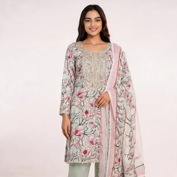Silk_Festive_Floral_Print_Embroidered_Pink_Suit_Material