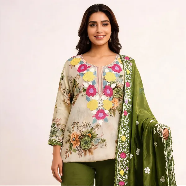 Green_Silk_Floral_Embroidered_Unstitched_Suit_Material_For_Women