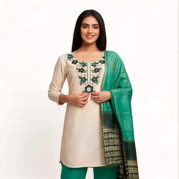 Green_Silk_Floral_Embroidered_Unstitched_Suit_Material_For_Women