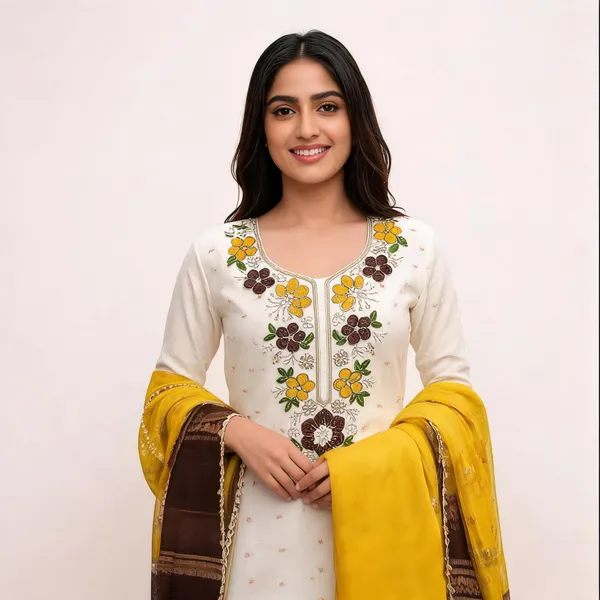 Yellow_Silk_Floral_Embroidered_Unstitched_Suit_Material_For_Women