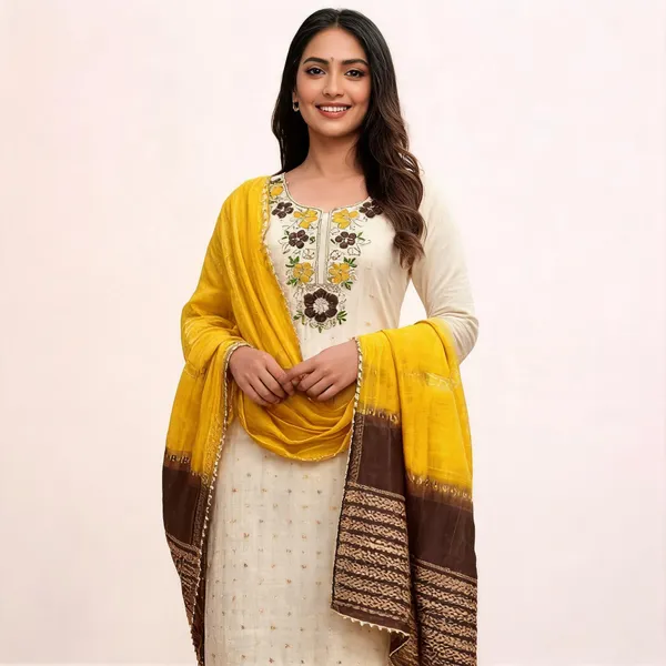 Yellow_Silk_Floral_Embroidered_Unstitched_Suit_Material_For_Women