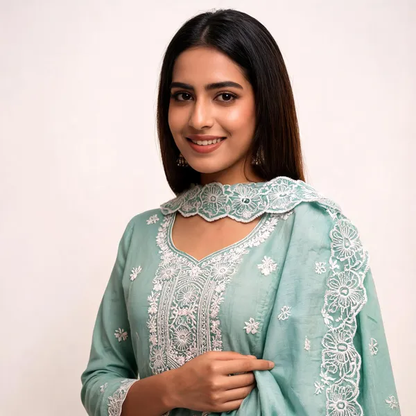 Blue_Cotton_Floral_Embroidered_Unstitched_Suit_Material_For_Women