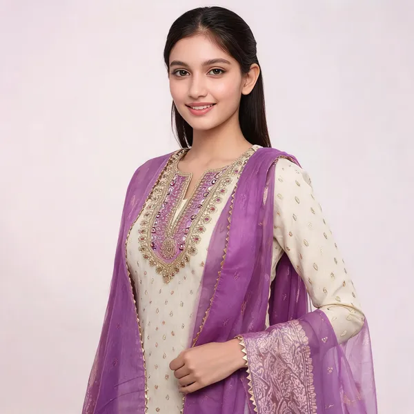 Purple_Silk_Embroidered_Buti_Unstitched_Suit_Material_For_Women