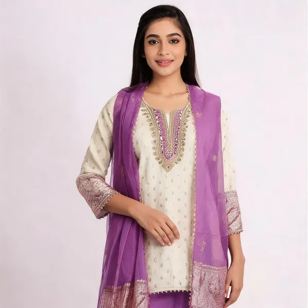 Purple_Silk_Embroidered_Buti_Unstitched_Suit_Material_For_Women