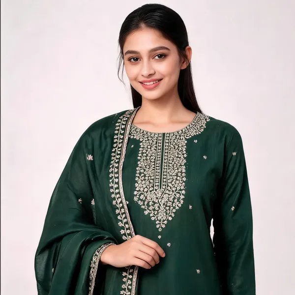 Green_Silk_Zari_Embroidered_Unstitched_Suit_Material_For_Women