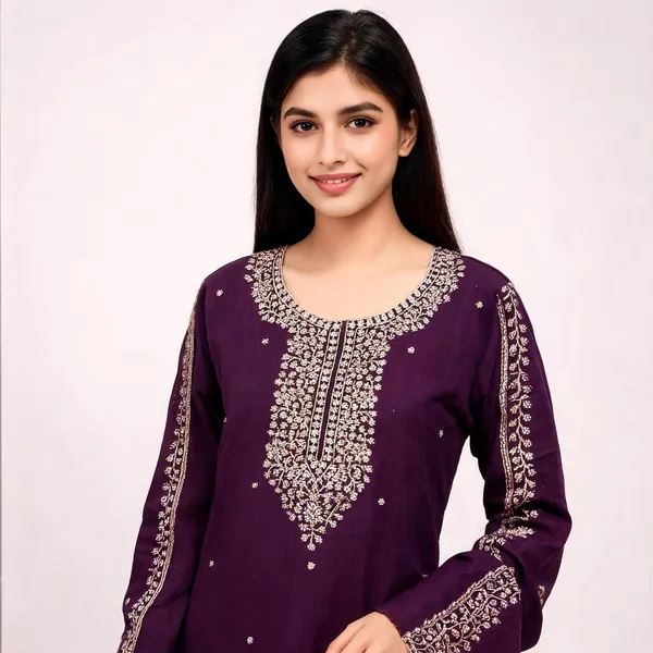 Purple_Silk_Zari_Embroidered_Unstitched_Suit_Material_For_Women