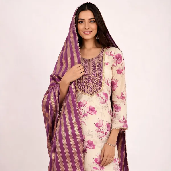 Purple_Silk_Floral_Printed_Embroidered_Unstitched_Suit_Material_For_Women