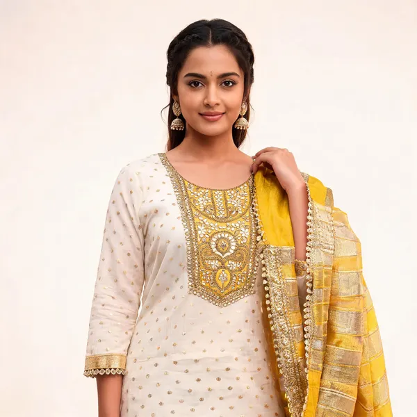 Jacquard_Festive_Embroidered_Yellow_Suit_Material