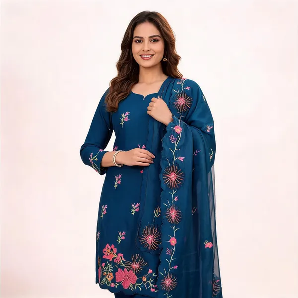 Silk_Festive_Floral_Embroidered_Blue_Suit_Material
