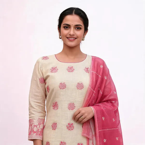 Linen_Festive_Woven_Floral_Pink_Suit_Material